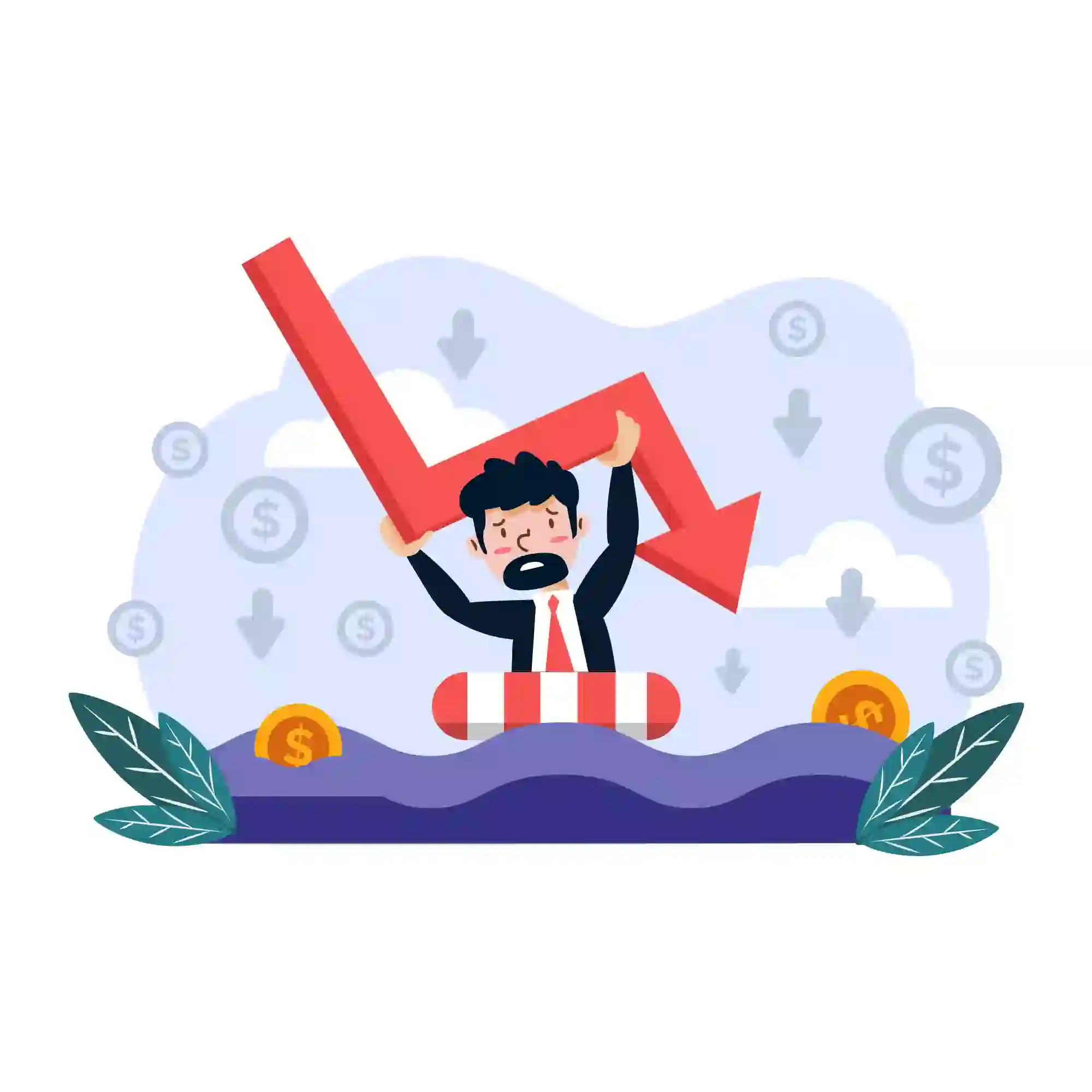 decreasing cartoon Image